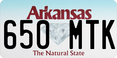 AR license plate 650MTK