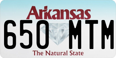 AR license plate 650MTM