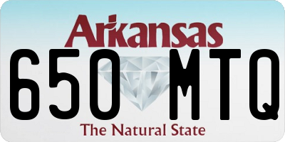 AR license plate 650MTQ