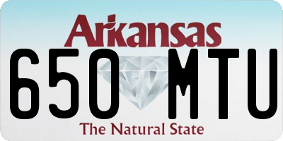 AR license plate 650MTU