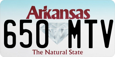 AR license plate 650MTV