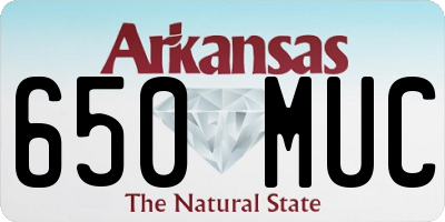 AR license plate 650MUC