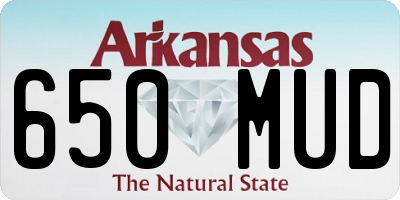 AR license plate 650MUD