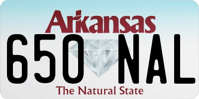 AR license plate 650NAL
