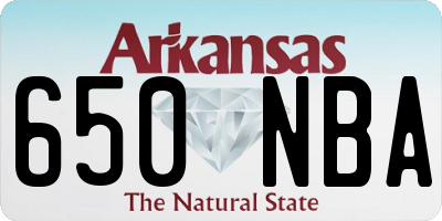 AR license plate 650NBA