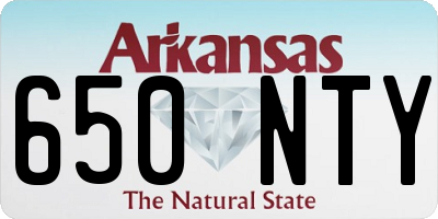 AR license plate 650NTY