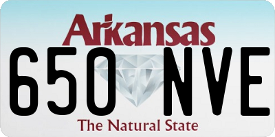 AR license plate 650NVE