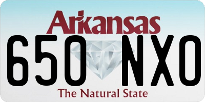 AR license plate 650NXO