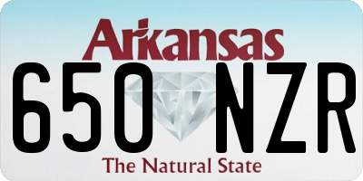 AR license plate 650NZR