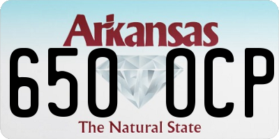 AR license plate 650OCP