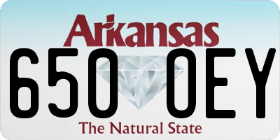 AR license plate 650OEY