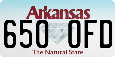AR license plate 650OFD
