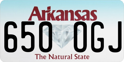AR license plate 650OGJ