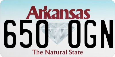 AR license plate 650OGN