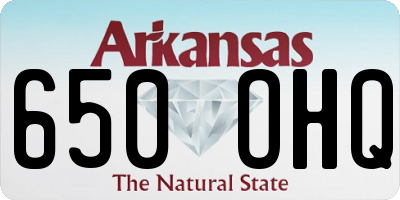 AR license plate 650OHQ