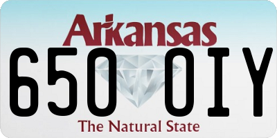 AR license plate 650OIY