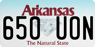 AR license plate 650UON