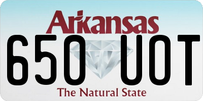 AR license plate 650UOT