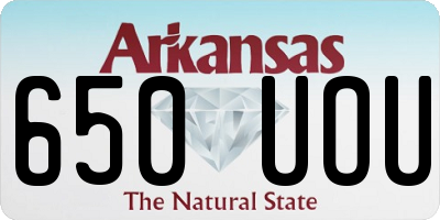 AR license plate 650UOU