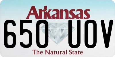 AR license plate 650UOV