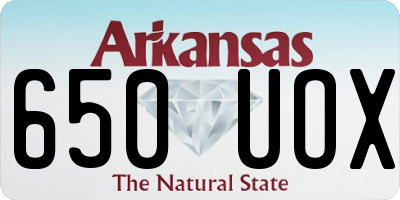 AR license plate 650UOX