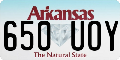 AR license plate 650UOY