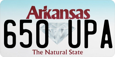AR license plate 650UPA