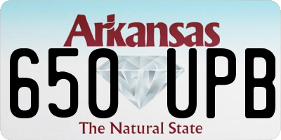 AR license plate 650UPB