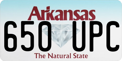 AR license plate 650UPC