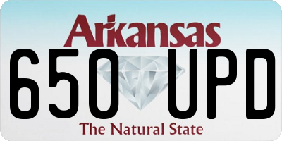 AR license plate 650UPD