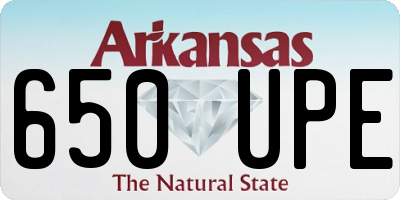AR license plate 650UPE