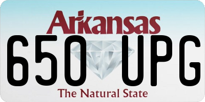 AR license plate 650UPG