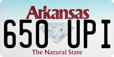 AR license plate 650UPI