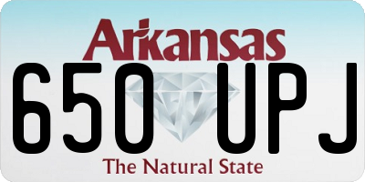 AR license plate 650UPJ