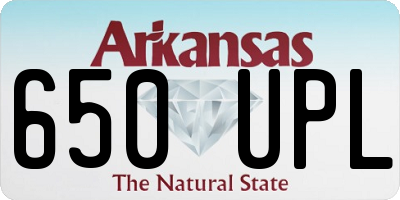 AR license plate 650UPL