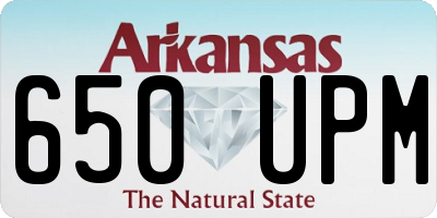 AR license plate 650UPM