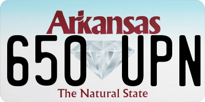AR license plate 650UPN