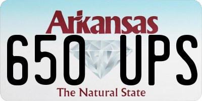 AR license plate 650UPS