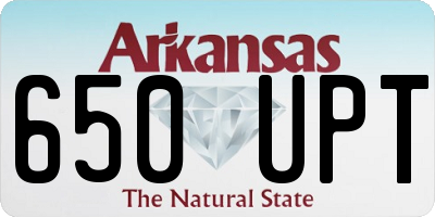 AR license plate 650UPT