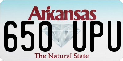 AR license plate 650UPU