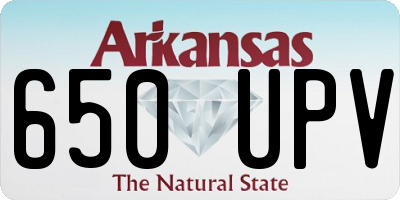 AR license plate 650UPV
