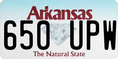 AR license plate 650UPW