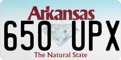 AR license plate 650UPX