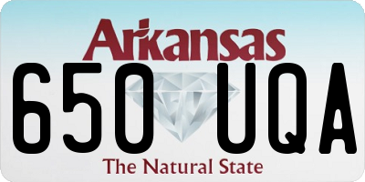 AR license plate 650UQA