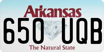 AR license plate 650UQB