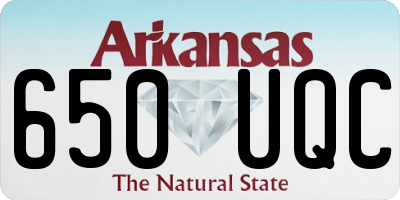AR license plate 650UQC