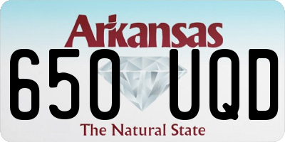 AR license plate 650UQD