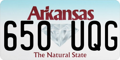 AR license plate 650UQG