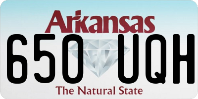 AR license plate 650UQH