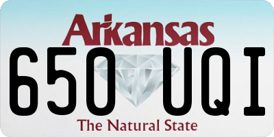 AR license plate 650UQI